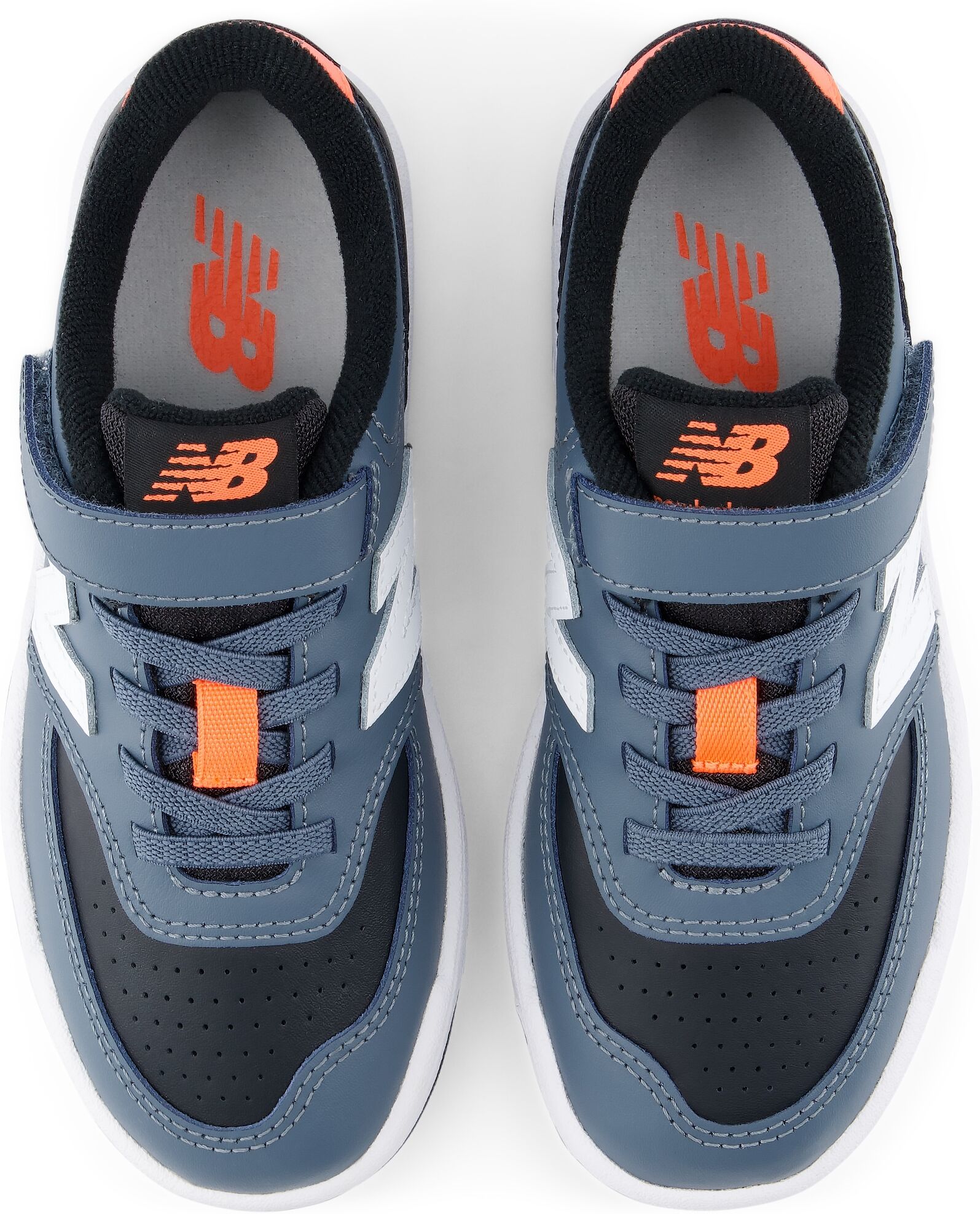 Sneaker NEW BALANCE "BB80", Jungen, Gr. 33,5, blau (grau matter, tangerine heat), Synthetik, Schuhe Sneaker grau matter, tangerine heat 33,5