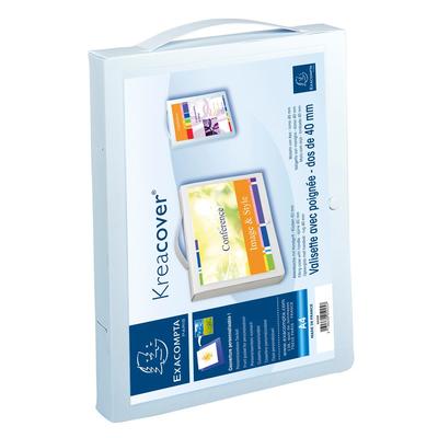 Exacompta Aktenmappe aus PP 800µ mit Griff Krea Cover, für Format DIN A4