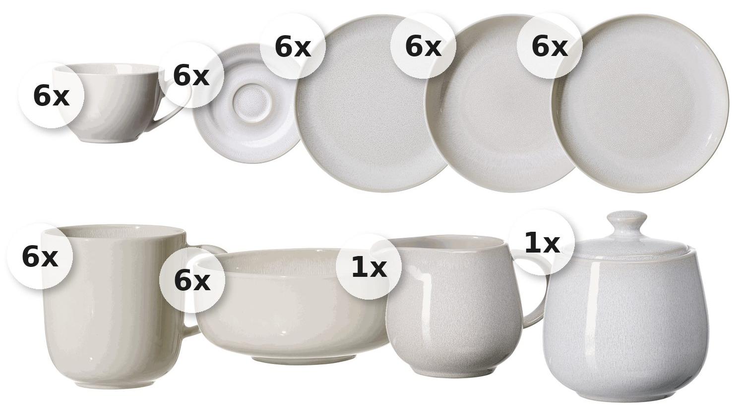 Kaffee- & Tafelservice 44 tlg. Laredo