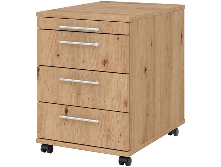 Rollcontainer Office Asteiche Holzwerkstoff B 42.8 H 59 cm