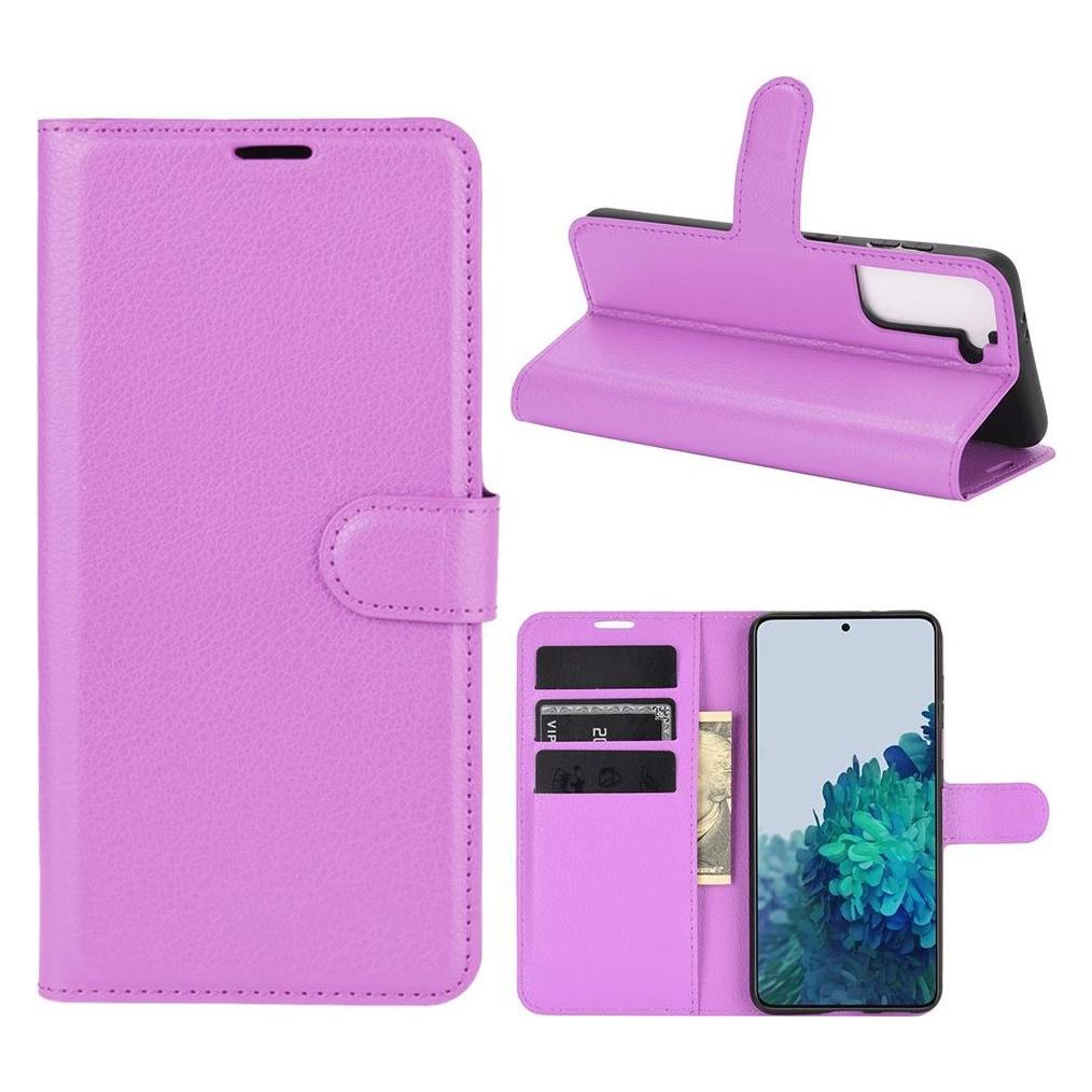 Cover-Discount Galaxy S21 - Leder Etui Hülle violett (Samsung Galaxy S21) (101231748H)