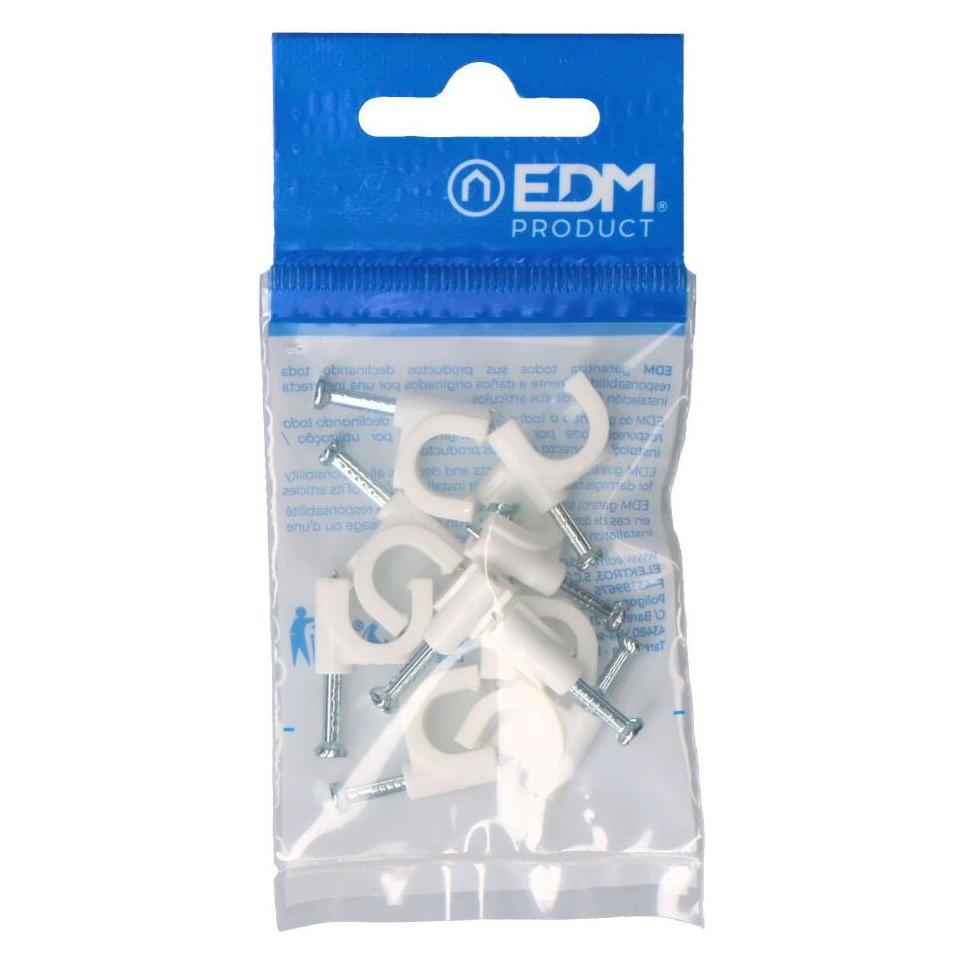 EDM Weisse Schlauchschelle für Schlauch 2x4mm n°9 (Blister 10 Stück.) (49413661)