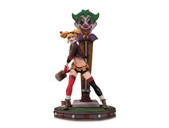 DC Comics Actionfigur DC Bombshells Harley Quinn 2 34 cm Statue Deluxe Version