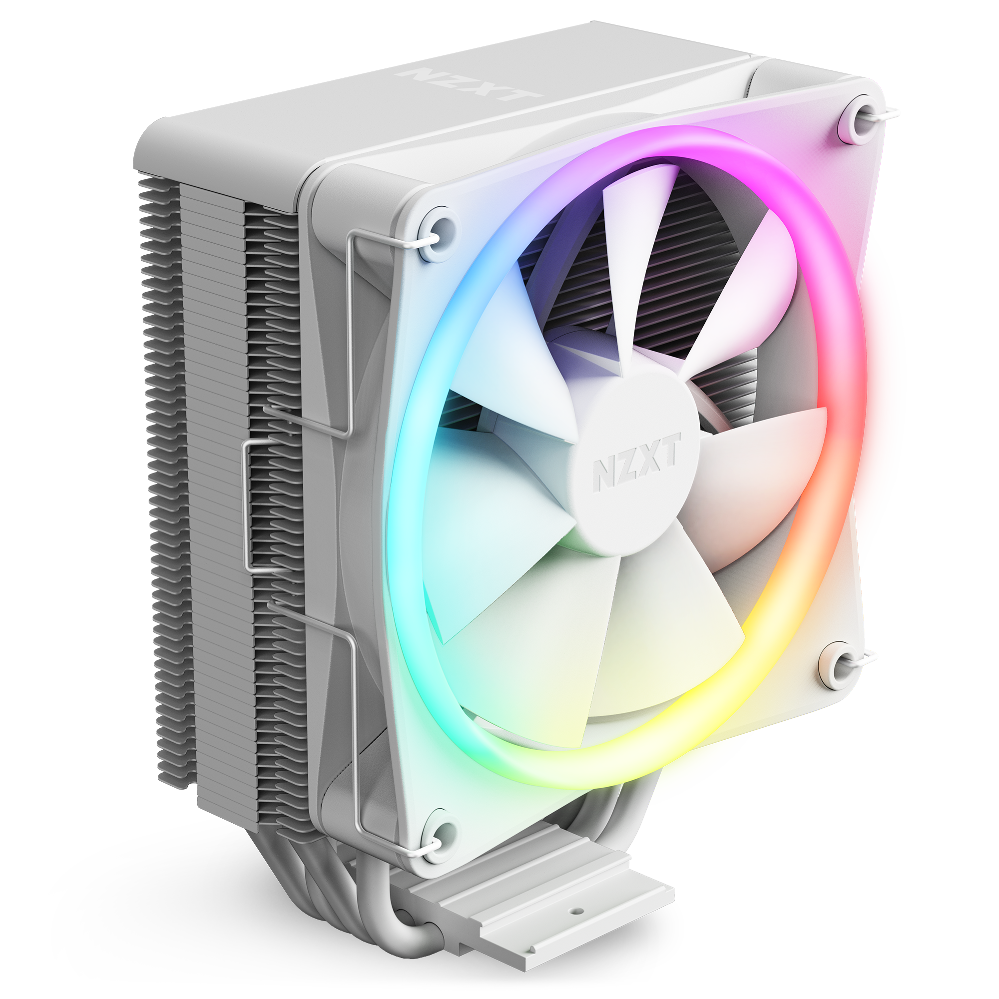 NZXT T120 RGB CPU Kühler für AMD und Intel CPU, 120 mm Lüfter, weiss RC-TR120-W1