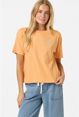 Women's O'neill Surf Co Easy T-Shirt in Orange Pop, Size XS