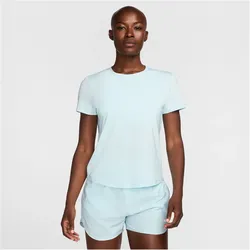 NIKE One Classic Dri-FIT kurzarm Fitness-Trainingsshirt Damen 474 - glacier blue/black S