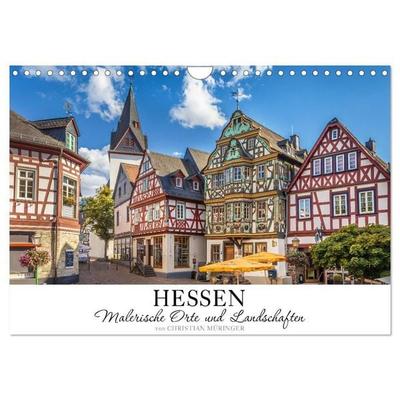 Hessen - Malerische Orte und Landschaften (Wandkalender 2027 DIN A4 quer), CALVENDO Monatskalender