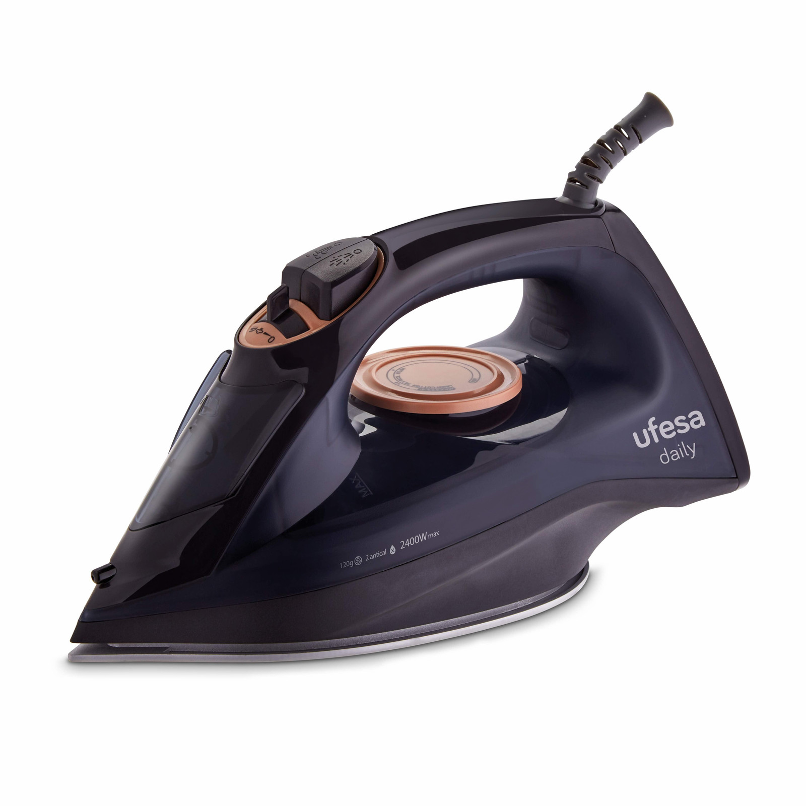 Ufesa PV1100C stoomstrijkijzer met keramische strijkzool, zwart