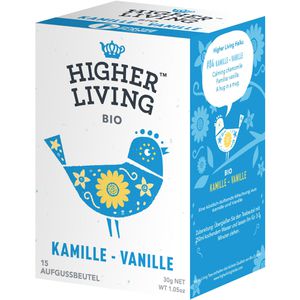 Higher-Living Tee Kamille-Vanille, BIO, Kräutertee, 30 g, 15 Beutel