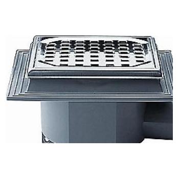 Purus Mini maxi afløbsskål 50 mm - m/vandlås, m/rist, t/beton (153461-112)