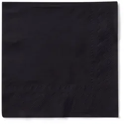 Tissue Serviette Schwarz, 24 x 24 cm, 150 Stück - Mank
