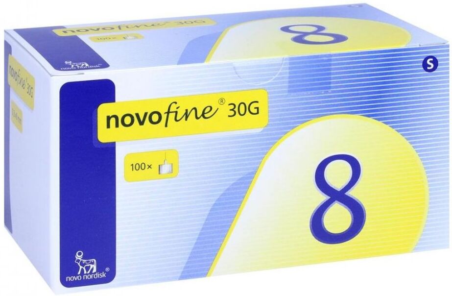 Novofine 8 Kanülen 0,30x8 mm 100stk