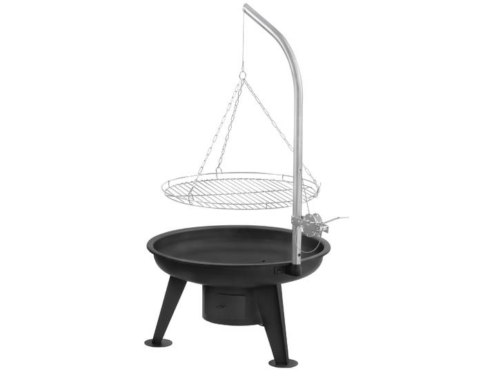 BBQ-Toro : Grill à charbon avec brasero pivotant\, plaque de cuisson de 64 cm de diamètre