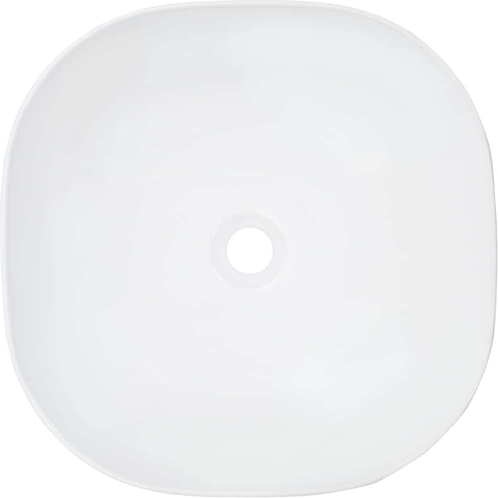vidaXL Lavabo 42,5x42,5x14,5 cm Céramique Blanc