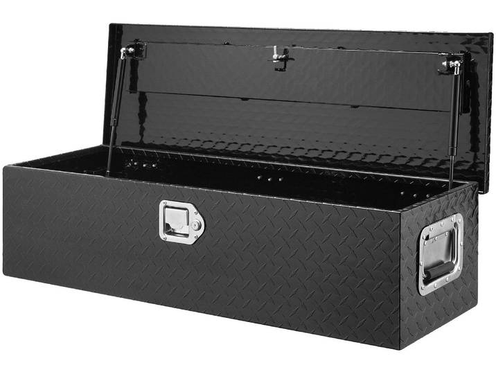 VEVOR 990 x 330 x 254 mm Caisse à outils pour surface de chargement de camion\, verrouillable 83 L Truckbox Caisse à outils de rangement\, capacité de charge 39 kg Caisse à outils Organisateur pour camping-car\, voiture Noir