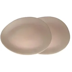 Luigi Colani Porzellan Teller Set 2 tlg. sand