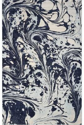 KAS Rugs KAS Watercolors Mid-Century Marble Rug