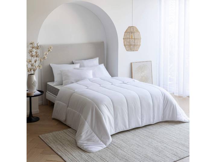 Pack couette été 140x200 cm et oreiller moelleux anti-acariens - Someo