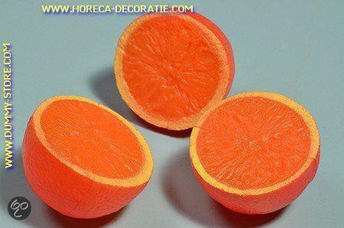 Fruitdummy Sinaasappels, 3 halve stukken, 65 mm