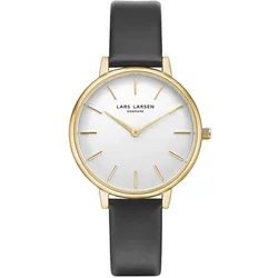 LARS LARSEN - CAROLINE - gold schwarz - leder