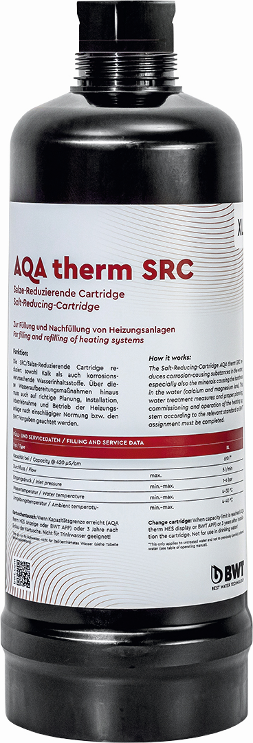 Cartouche thermique BWT AQA SRC Large, environ 300 l, 0,3 m3/h, réducteur de sel