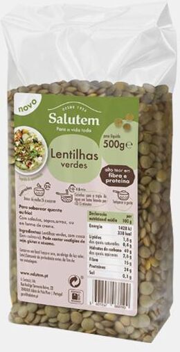 LENTILHAS VERDES 500G SALUTEM