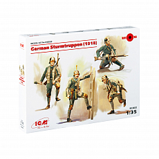 ICM - German Sturmtruppen (1918) - 1:35 - 4 Figuren 307128