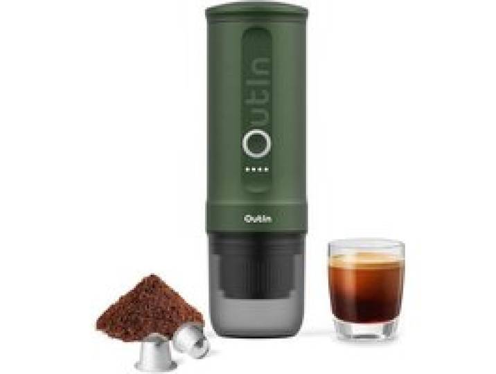 Mini Machine À Café Portable USB-C Expresso Rechargeable Auto-Chauffante Capsules Et Café Moulu Pour Voyage