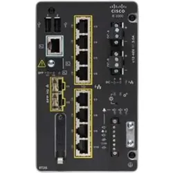Cisco IE-3300-8T2S-E (10 Ports), Netzwerk Switch, Schwarz