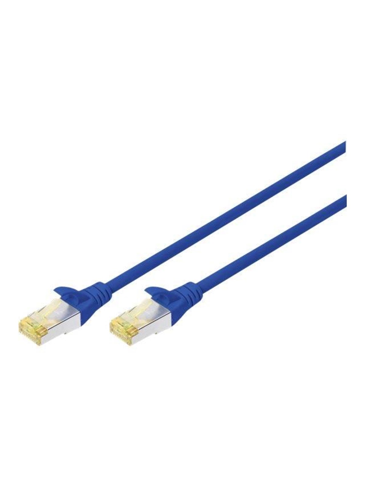 DIGITUS patch cable - 25 cm - blue - Blau - 0.25m