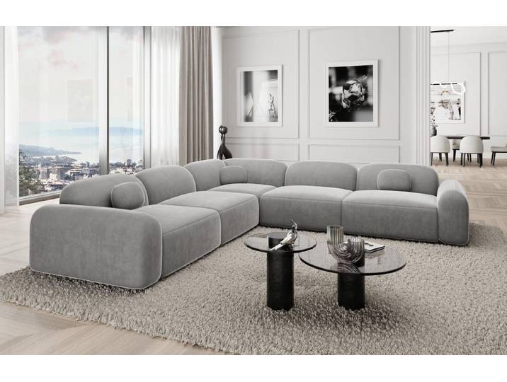 Ecksofa Barcelona L-Form aus Stoff