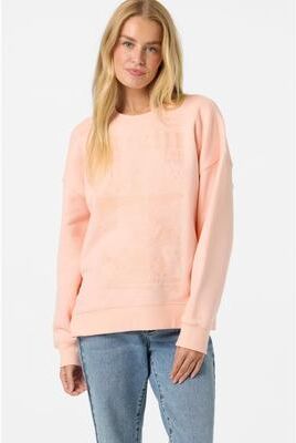 O'Neill s Chore Break Oversized Crew Neck Fleece in Peach Light, Size XS