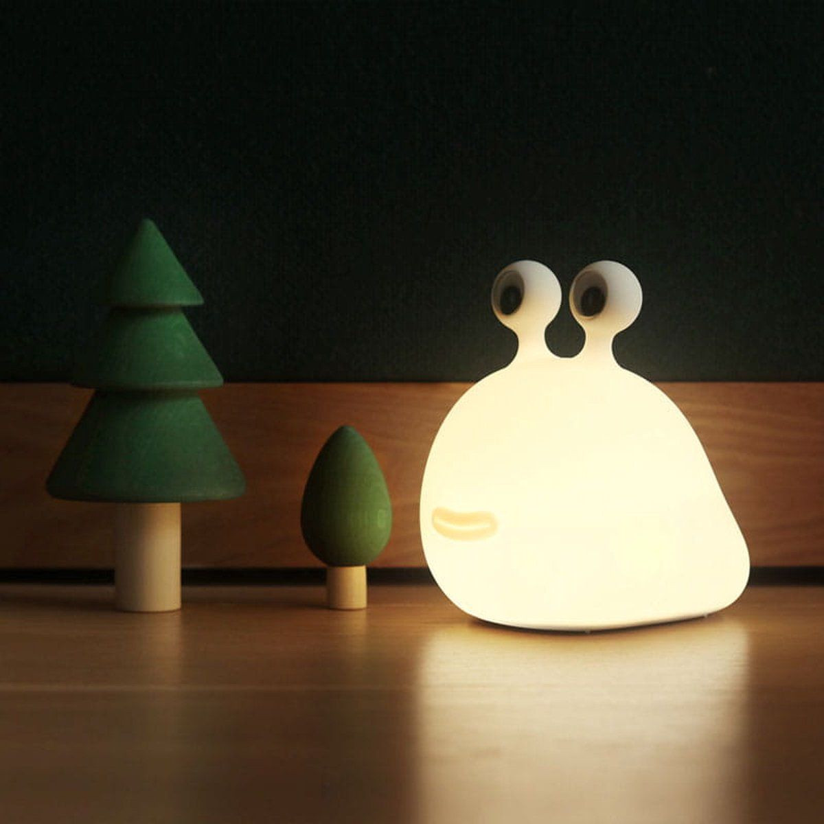 Muid LED Nachtlamp voor kinderen - Dimbare nachtlamp met automatische uitschakeling en oplaadbare batterij - Wit