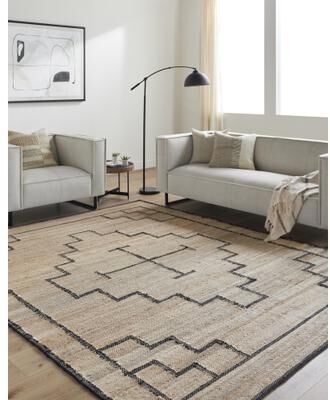 Livabliss Kayla Modern Geometric Jute Area Rug