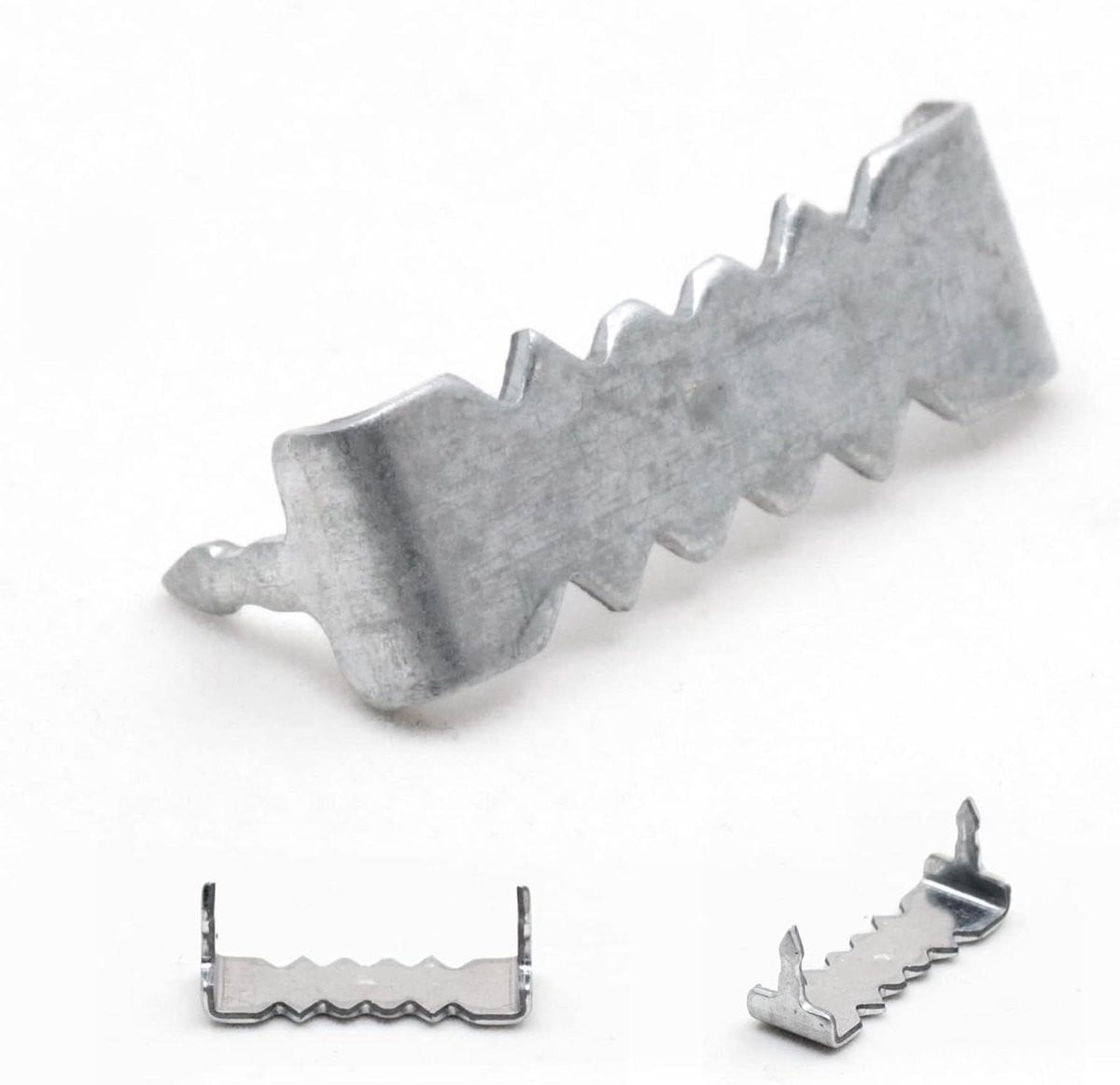 Zaagtand Foto Hangers Zilverkleurig - 100 Stuks