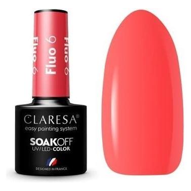 Claresa Fluo UV-Nagellack 5ml - 6er-Pack (Rot, UV-Gel Lack) (45169828)
