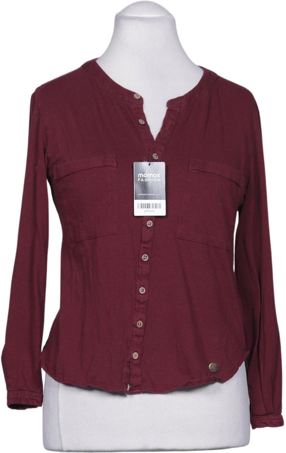 Gary Mash Damen Bluse, Bordeaux, Gr. L, Baumwolle / Modal - Second Hand