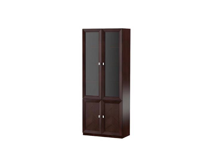 Xlmoebel Vitrine Klassischer Holzschrank Regal Monaco für Büro und Arbeitszimmer (1-St., Vitrine) Hergestellt in Europa