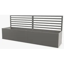 Biohort Rankgitter für Hochbeet 4 m Seite quarzgrau-metallic