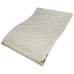 Traumschlaf BIO-Hanf Steppbett, Füllung: 60% Bio-Hanf, 40% Bio-Baumwolle 155x220 cm - weiß