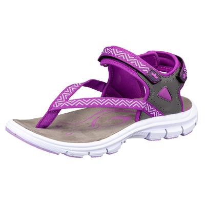 Sandale LICO "Sandale Lagos V", Damen, Gr. 41, lila, Synthetik, Schuhe Outdoorsandale Sandale Zehenstegsandale
