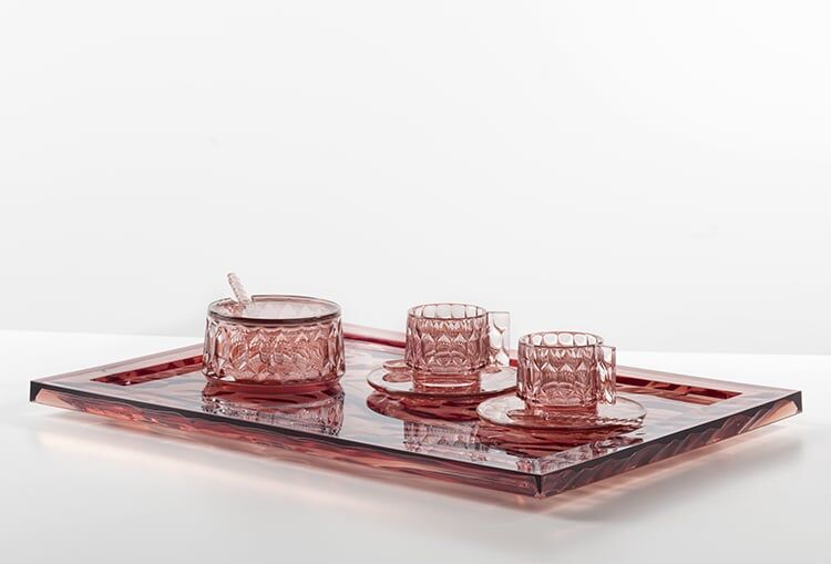 Kartell Dune Tablett (rauchgrau transparent, B 55cm) rauchgrau transparent   B 55cm