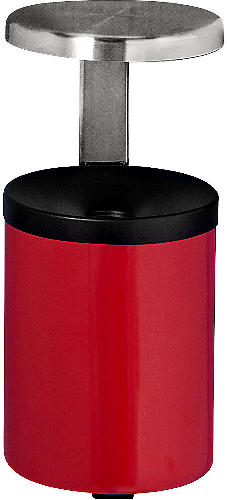 kaiserkraft Sicherheits-Wandascher mit Dach, 5,5 l, Höhe 390 mm, rot, Stahlblech