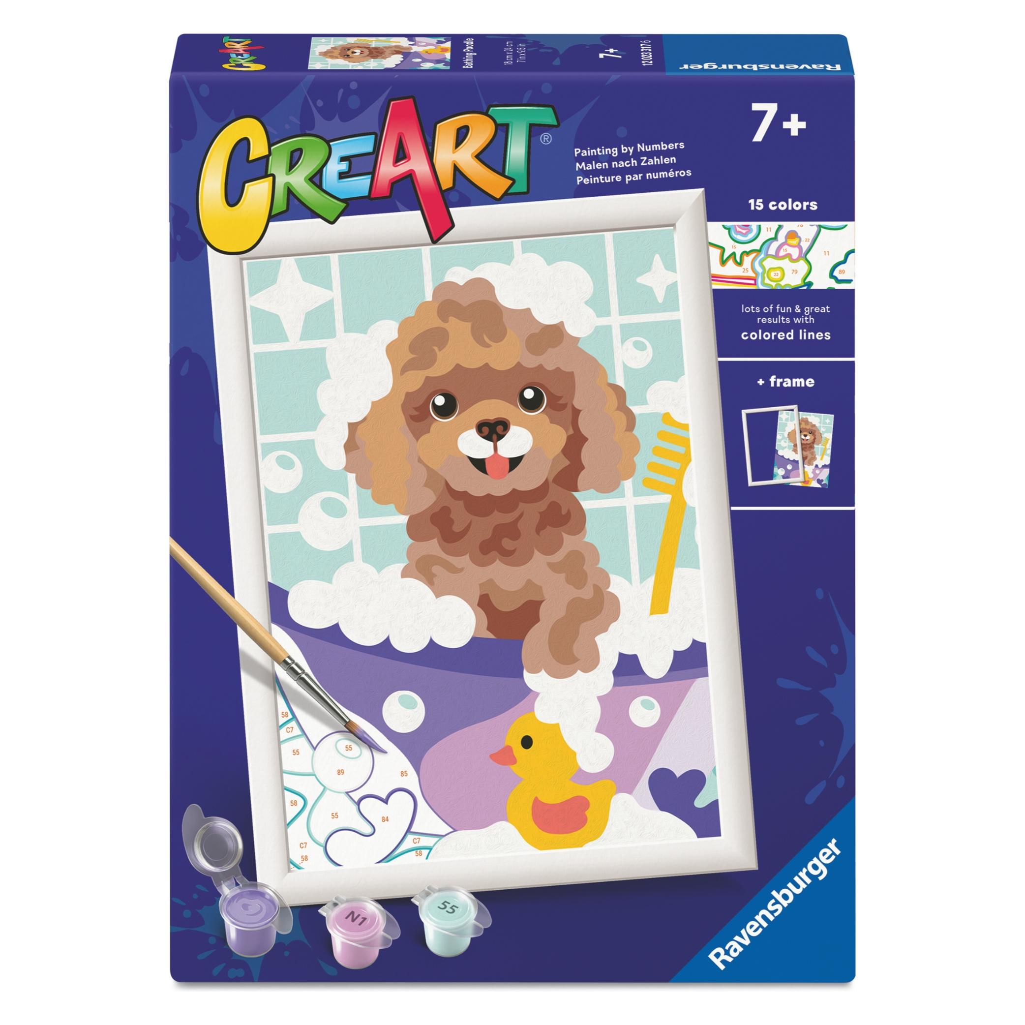 Ravensburger CreArt - Malen nach Zahlen - Badender Pudel (12.023.317)