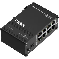 TELTONIKA TSW040 - Switch, 8-Port, Fast Ethernet, PoE+