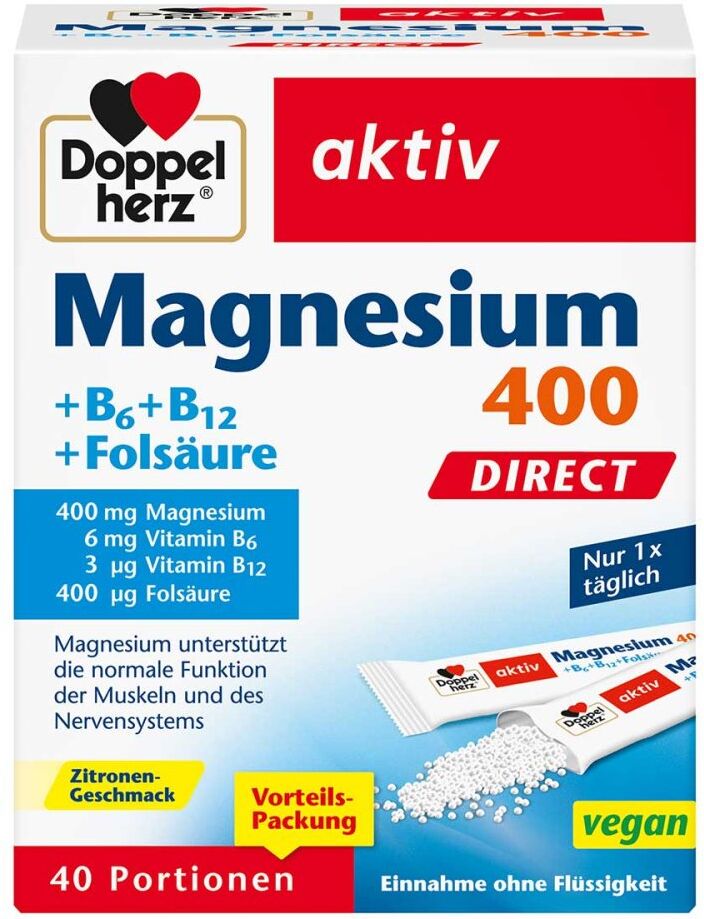 Doppelherz Magnesium + B Vitamine Direct Pellets