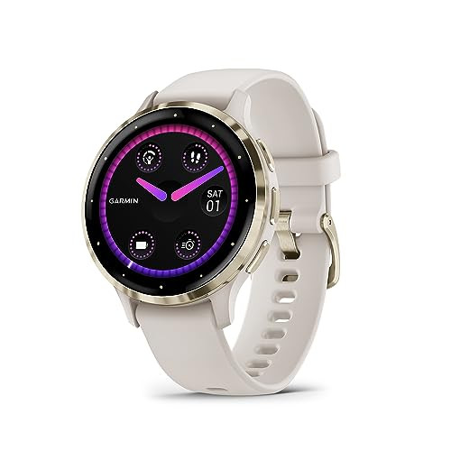 Garmin Venu 3S Smartwatch - 41 mm - Wit/Beige - AMOLED Touchscreen - GPS & NFC