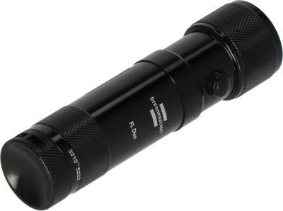 Brennenstuhl Eco-LED Laser Light, 8xLED, Metallgehäuse, Laserpointer, 720 Min. Leuchtdauer, IP20, schwarz