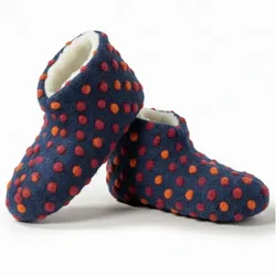 NYVI Bettschuhe IamFlauschi – Kuschelig Warme Hausschuhe aus 100% Reiner Schafwolle Größe:44 / 45;Farbe:Melting IceBlau