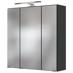 Held-Möbel Spiegelschrank Baabe Dekor Grau Graphit 60 cm